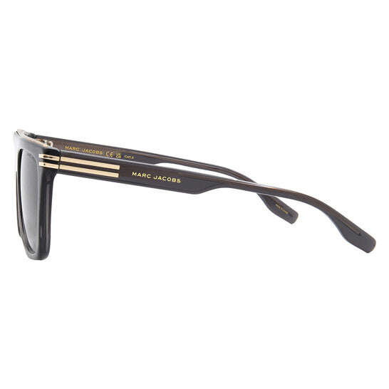 Grey Gradient Browline Men's Sunglasses
