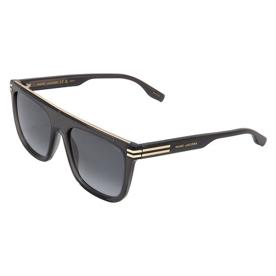 Grey Gradient Browline Men's Sunglasses