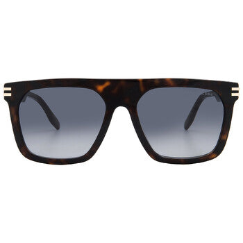 Grey Gradient Browline Men's Sunglasses