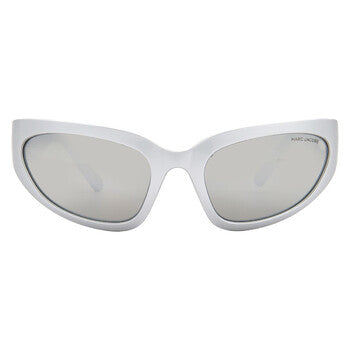 Silver Flash Mirror Wrap Ladies Sunglasses