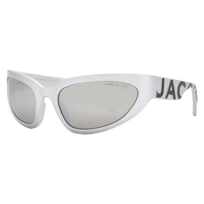 Silver Flash Mirror Wrap Ladies Sunglasses