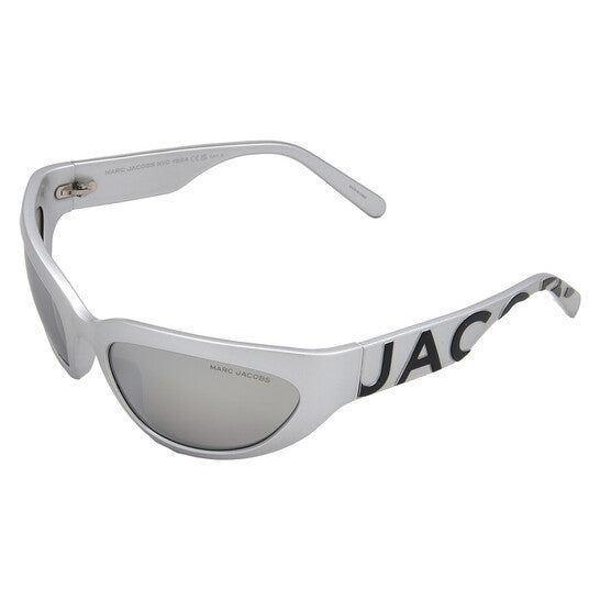 Silver Flash Mirror Wrap Ladies Sunglasses