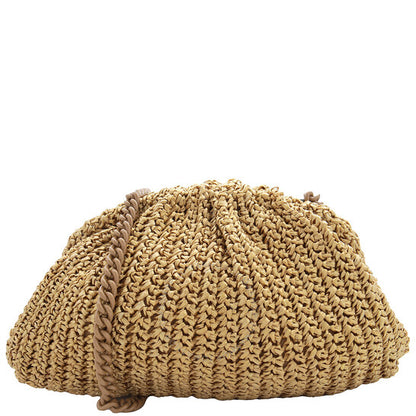 Maria La Rosa, Game Crochet Glow Raffia Clutch