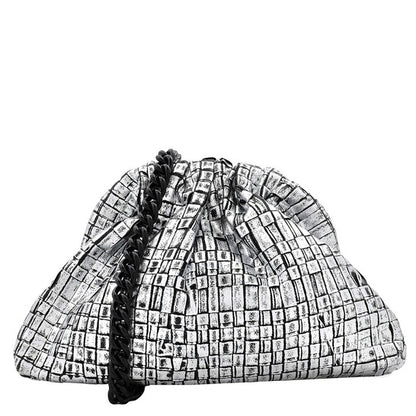 ماريا لا روزا، حقيبة ألعاب صغيرة فضية مغلفة بشريط