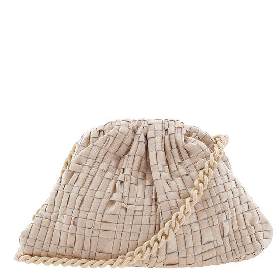 Ribbon Satin Gold Mini Game Clutch
