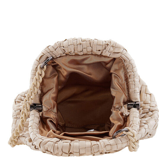 Ribbon Satin Gold Mini Game Clutch