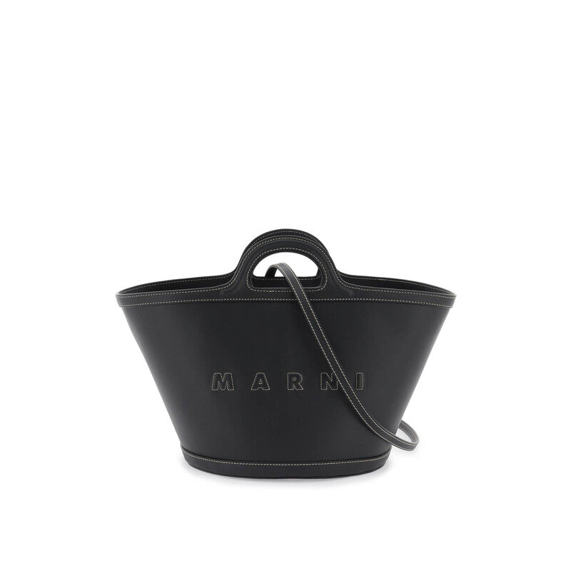 Black Leather Small Tropicalia Bag