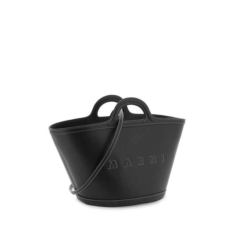 Black Leather Small Tropicalia Bag