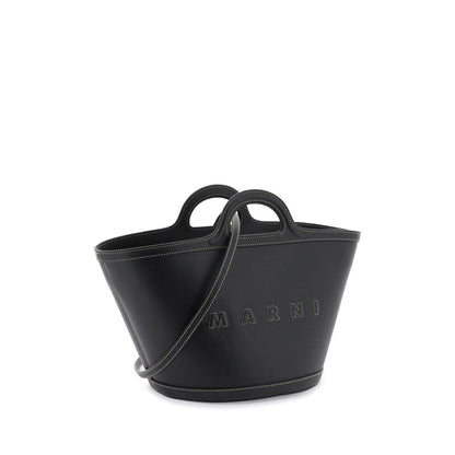 Black Leather Small Tropicalia Bag
