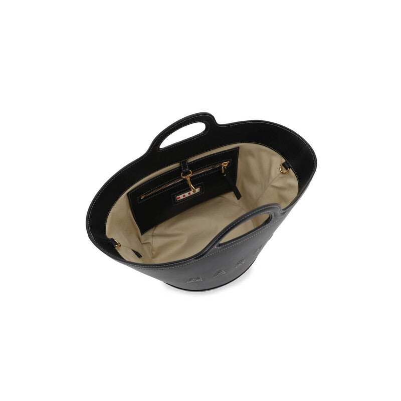 Black Leather Small Tropicalia Bag