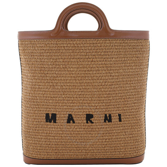 Marni, Raw Sienna Raffia Tropicalia Tote Bag