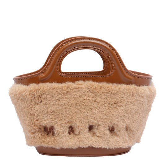 Tropicalia Micro Top Handle Bag — Beige