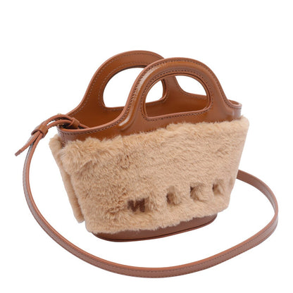 Tropicalia Micro Top Handle Bag — Beige