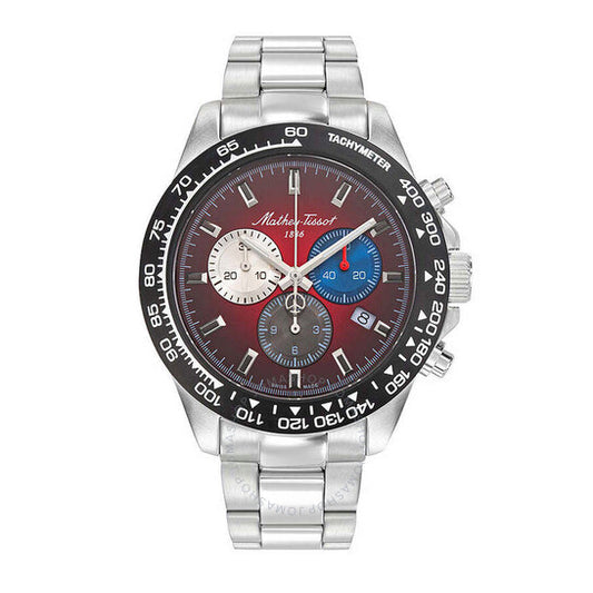 Mathey-Tissot, Chrono II Chronograph Quartz Red Dial Men's Watch