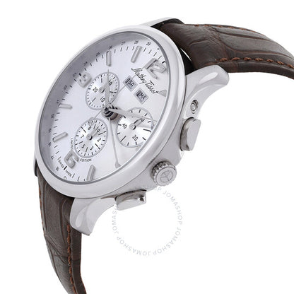 ساعة ماثي تيسوت إدموند 5040F كرونوغراف للرجال بمينا فضية اللون