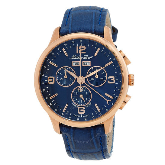 Mathey-Tissot, Edmond Chronograph Quartz Blue Dial Men's Watch