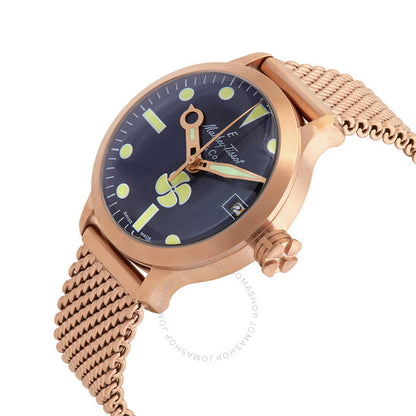 ساعة ماثي تيسوت إليكا أوتوماتيكية للرجال بمينا أزرق