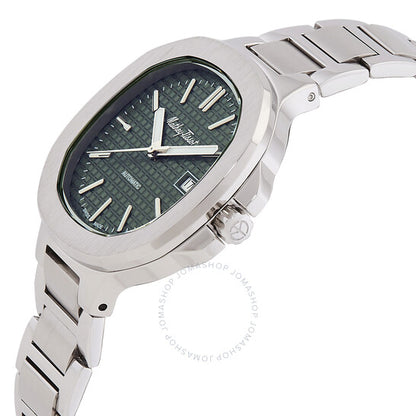 ساعة ماثي تيسوت إيفاجن أوتوماتيكية للرجال بمينا أخضر