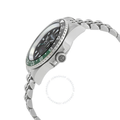 Mathey-Tissot, GMT Automatic Black Dial Sprite Bezel Men's Watch