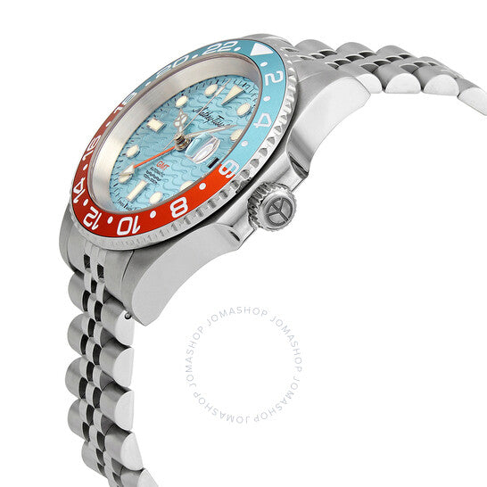 ساعة ماثي تيسوت جي إم تي أوتوماتيكية للرجال بمينا أزرق