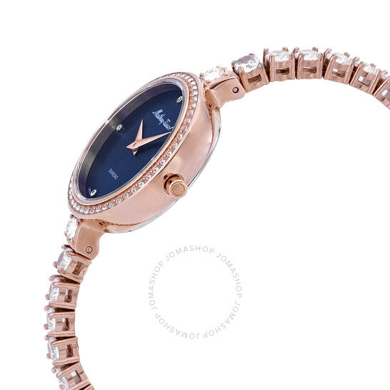 Mathey-Tissot, Infinity Quartz Diamond Crystal Blue Dial Ladies Watch
