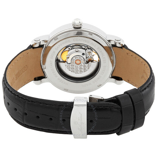 ساعة ماثي تيسوت للرجال، هيكلية أوتوماتيكية، مينا سوداء