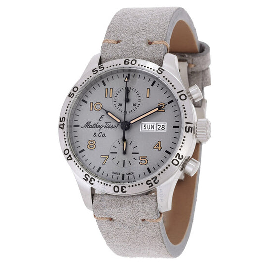Mathey-Tissot, Type 21 Chrono Auto Chronograph Automatic Grey Dial Men's Watch