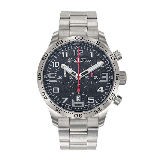 Mathey-Tissot, Type 21 Titanium Chronograph Quartz Black Dial Men's Watch