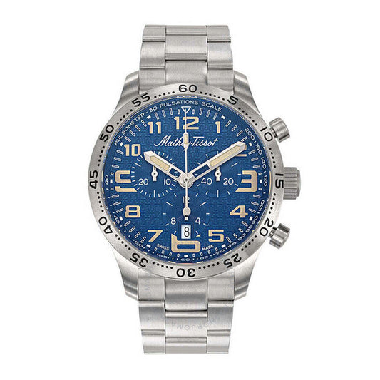 Mathey-Tissot, Type 21 Titanium Chronograph Quartz Blue Dial Men's Watch