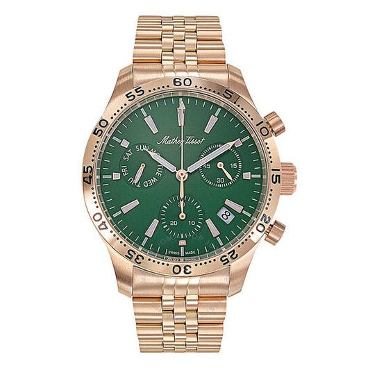 Mathey-Tissot, Type 22 Chronograph Quartz Green Dial Men's Watch