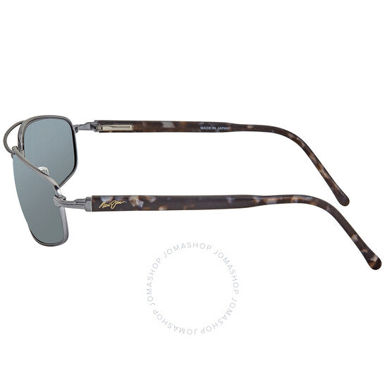 نظارات شمسية رجالية من ماوي جيم، كاهونا، رمادية-سوداء، مستقطبة