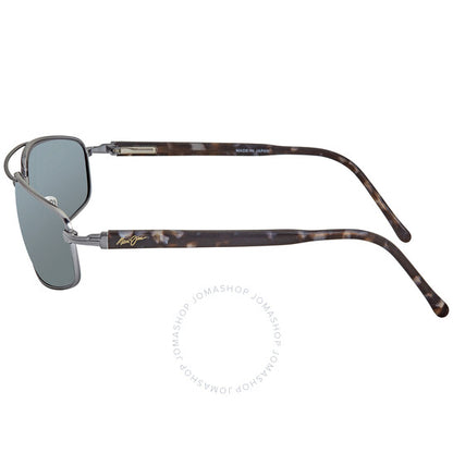 نظارات شمسية رجالية من ماوي جيم، كاهونا، رمادية-سوداء، مستقطبة