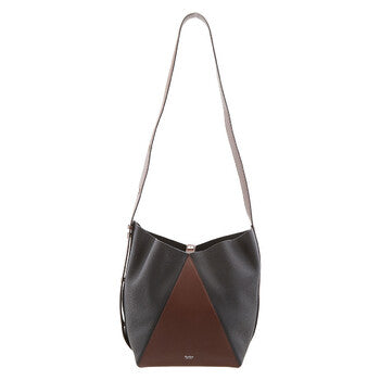 Deer-Print Leather Medium Bucket Bag