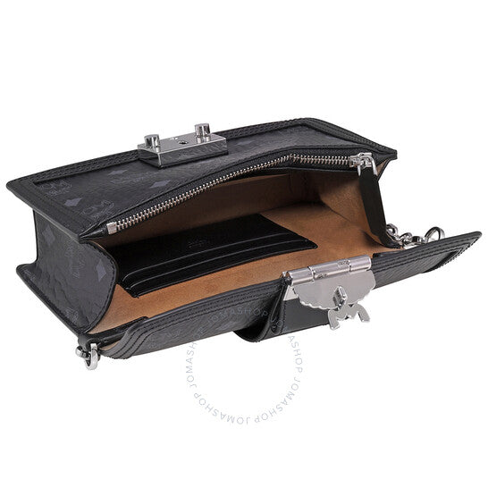 MCM, Ladies Gretl Crossbody in Black Visetos
