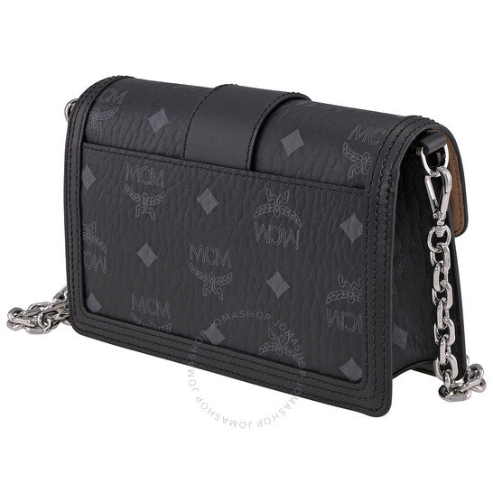 MCM, Ladies Gretl Crossbody in Black Visetos