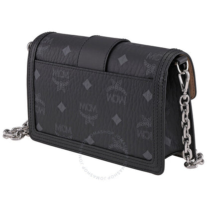 MCM, Ladies Gretl Crossbody in Black Visetos