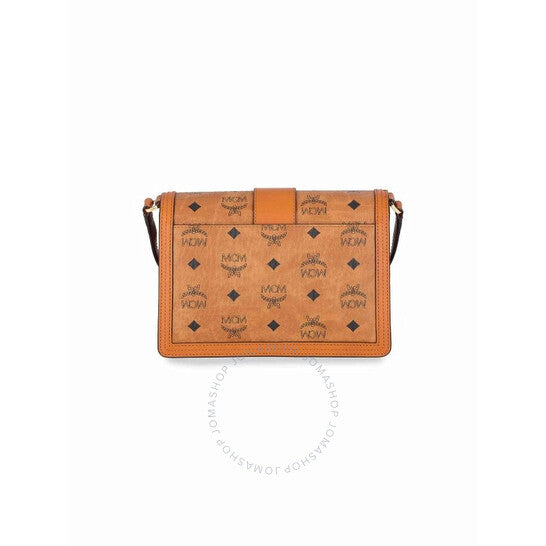 MCM, Visetos Tracy Shoulder Bag - Cognac