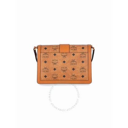 MCM, Visetos Tracy Shoulder Bag - Cognac