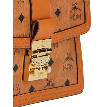 MCM, Visetos Tracy Shoulder Bag - Cognac