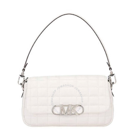 حقيبة كتف مايكل كورس بحزام سلسلة وتفاصيل شعار