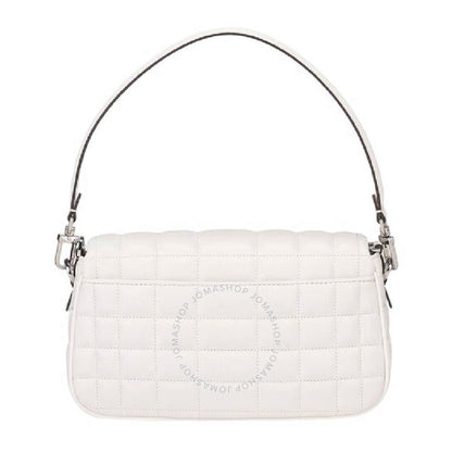 حقيبة كتف مايكل كورس بحزام سلسلة وتفاصيل شعار