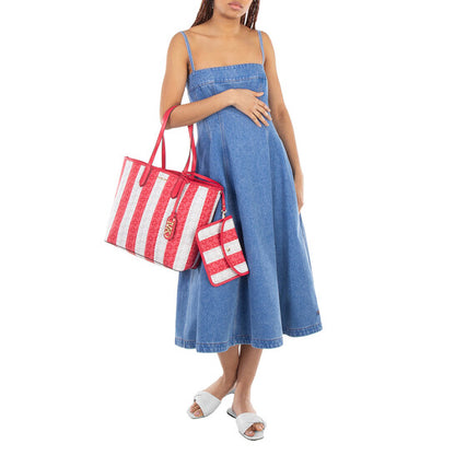 Eliza Large Striped Tote Bag