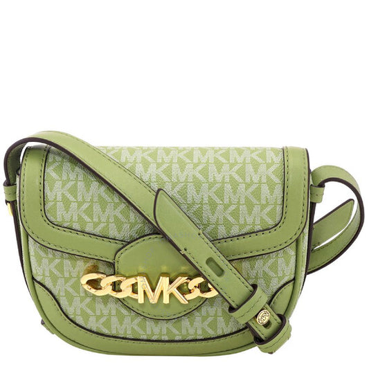 Michael Kors, Hally Extra-Small Signature Logo Crossbody - Light Sage