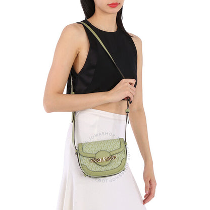 Michael Kors, Hally Extra-Small Signature Logo Crossbody - Light Sage