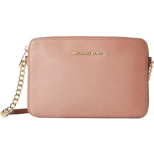 Jet Set Large Saffiano Leather Crossbody Bag