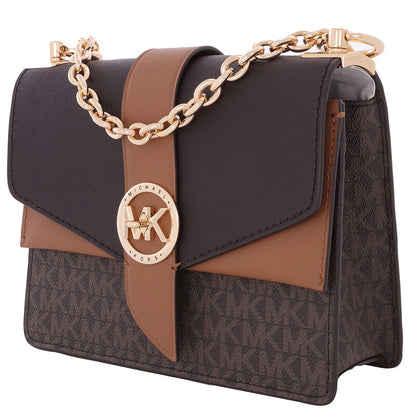 Ladies Greenwich Small Presbyopia Crossbody Bag - Brown/Acorn