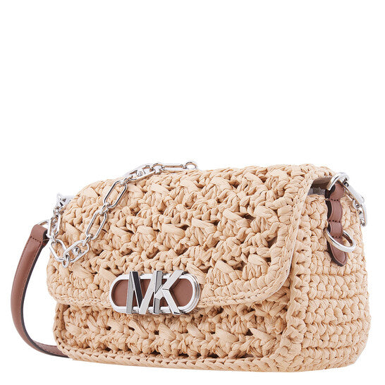 Ladies Parker Medium Woven Straw Shoulder Bag