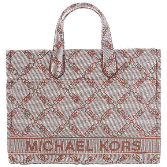 Michael Kors, Large Gigi Empire Logo Jacquard Tote Bag