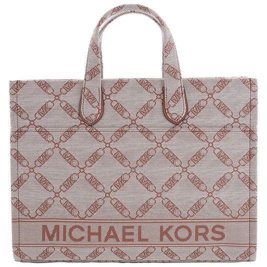 Michael Kors, Large Gigi Empire Logo Jacquard Tote Bag