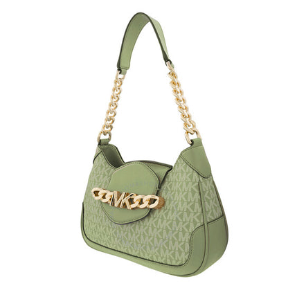 Michael Kors, Signature Logo-print Small Hally Shoulder Bag - Light Sage